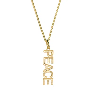 Charlotte's Web Jewellery Women's Peace Rocks Necklace - Gold Vermeil