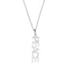 Charlotte's Web Jewellery Women's Peace Rocks Silver Pendant Necklace In Silver