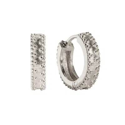 Charlotte's Web Jewellery Women's Rania Silver Huggie Hoop Earrings