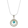 Charlotte's Web Jewellery Women's Silver / Green Infinity Universe Silver Necklace - Turquoise In Multi