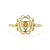 Charlotte's Web Jewellery Women's Solar Plexus Chakra Gold Vermeil Ring - Citrine In Gold