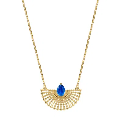 Charlotte's Web Jewellery Women's Surya Gold Necklace - Kyanite