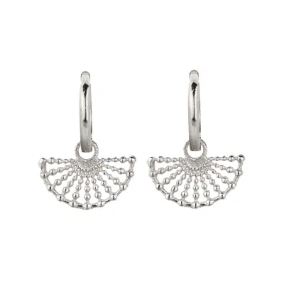 Charlotte's Web Jewellery Women's Surya Silver Huggie Hoop Earrings