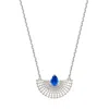 Charlotte's Web Jewellery Women's Surya Silver Necklace - Kyanite