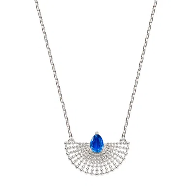 Charlotte's Web Jewellery Women's Surya Silver Necklace - Kyanite