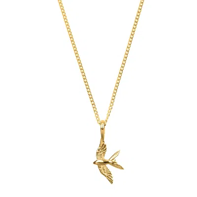 Charlotte's Web Jewellery Women's Swallow In Flight Gold Necklace