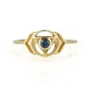Charlotte's Web Jewellery Women's Third Eye Chakra Gold Vermeil Ring - Sapphire In Gold