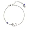 Charlotte's Web Jewellery Women's Third Eye Chakra Silver Bracelet - Iolite In Silver