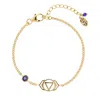 Charlotte's Web Jewellery Women's Third Eye Gold Vermeil Chakra Bracelet - Iolite In Gold