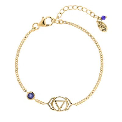 Charlotte's Web Jewellery Women's Third Eye Gold Vermeil Chakra Bracelet - Iolite