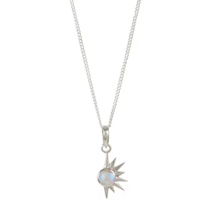 Charlotte's Web Jewellery Women's Total Eclipse Silver Necklace - Moonstone