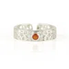 Charlotte's Web Jewellery Women's Yellow Amber Star Silver Adjustable Midi Ring Or Toe Ring - Carnelian In Yellow