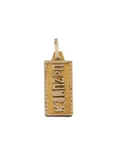 Pre-owned Charm 10k 'cancer'  In Multi