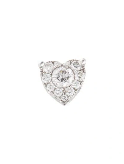 Pre-owned Charm 10k Diamond Heart  In Multi