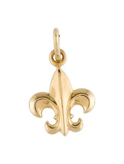 Pre-owned Charm 10k Fleur-de-lis  In Multi