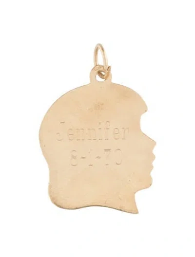 Pre-owned Charm 10k Girls Profile  In Multi
