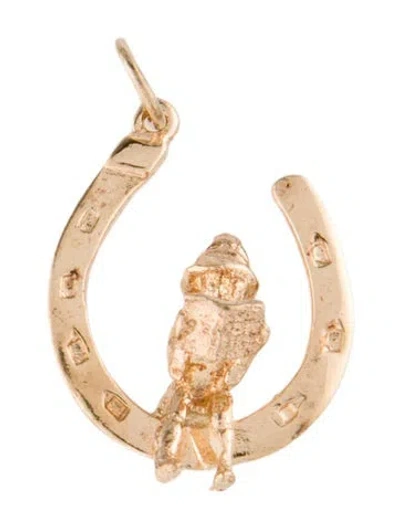 Pre-owned Charm \10k Horseshoe  In Multi