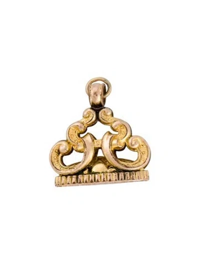 Pre-owned Charm 10k Monogram  In Multi