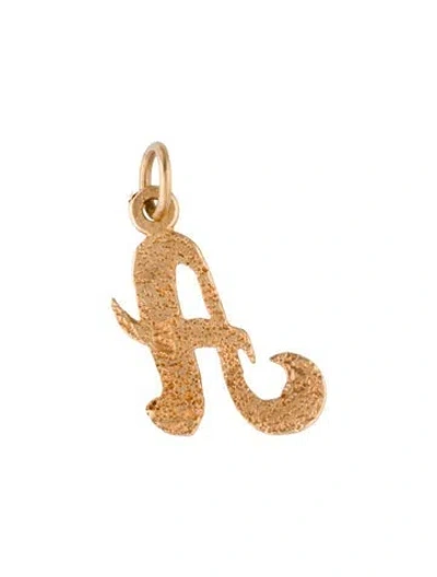 Pre-owned Charm 14k 'a' Initial  In Multi