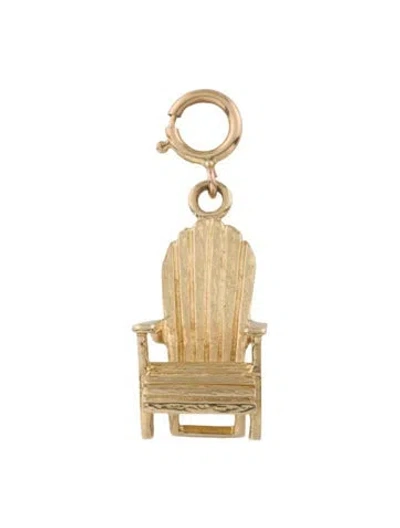 Pre-owned Charm 14k Adirondack Chair  In Multi