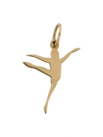 Pre-owned Charm 14k Ballerina Pendant, 0.75" In Multi