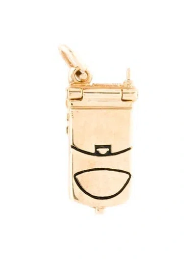 Pre-owned Charm 14k Cell Phone  In Multi