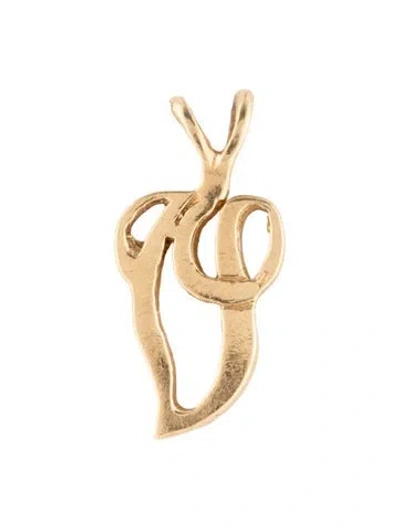 Pre-owned Charm 14k  Pendant, 0.75" In Multi