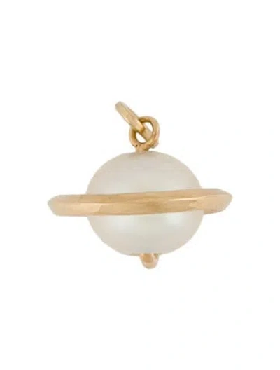 Pre-owned Charm 14k Cultured Pearl  In Multi