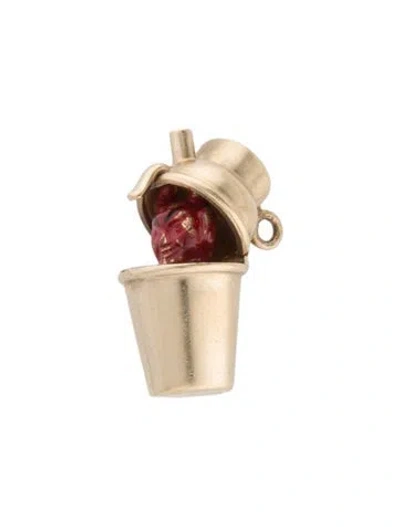 Pre-owned Charm 14k Devil  In Multi