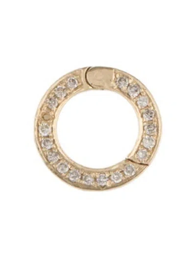Pre-owned Charm 14k Diamond Circle  In Multi