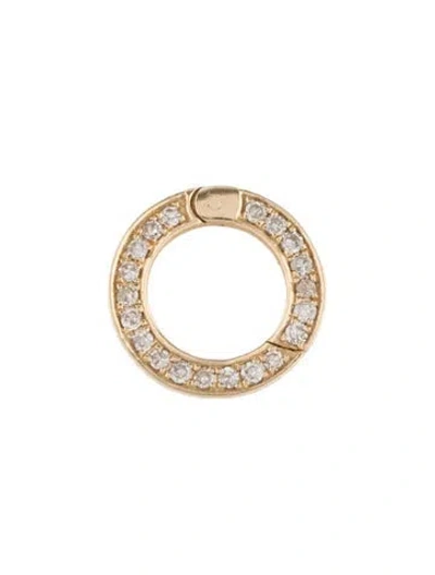 Pre-owned Charm 14k Diamond Circle  In Multi