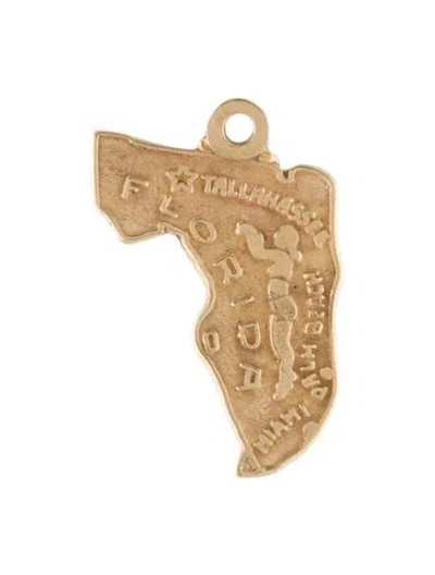 Pre-owned Charm 14k 'florida'  In Multi