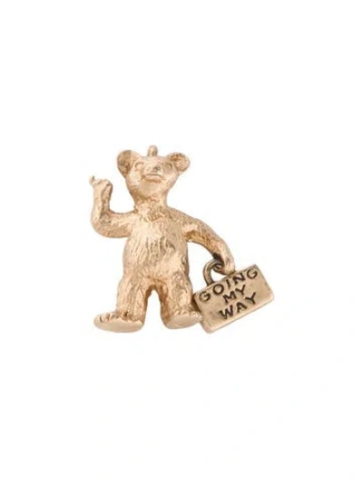 Pre-owned Charm 14k 'going My Way' Bear  In Multi