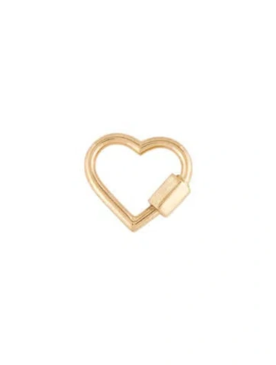 Pre-owned Charm 14k Heart Carabiner In Multi