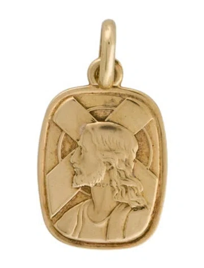Pre-owned Charm 14k Jesus Pendant In Multi