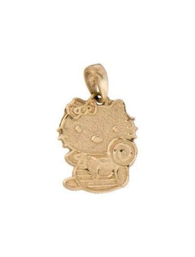 Pre-owned Charm 14k Kitty  In Multi