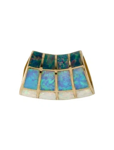 Pre-owned Charm 14k Opal  In Multi