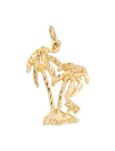 Pre-owned Charm 14k Palm Tree . In Multi