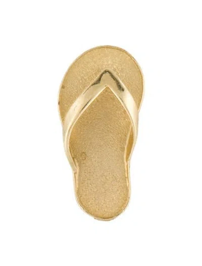 Pre-owned Charm 14k Sandal  In Multi