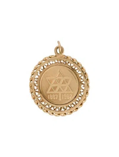 Pre-owned Charm 14k Star Of David  In Multi