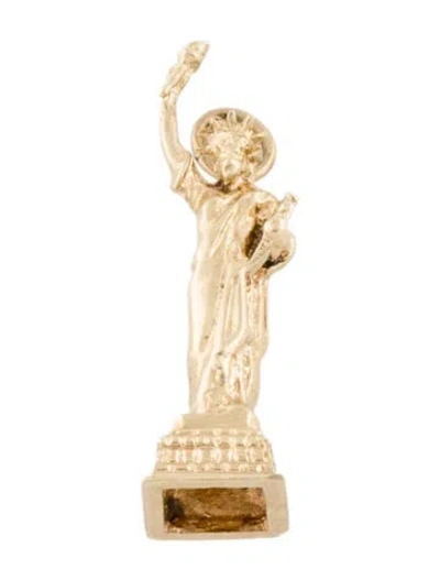 Pre-owned Charm 14k Statue Of Liberty  In Multi