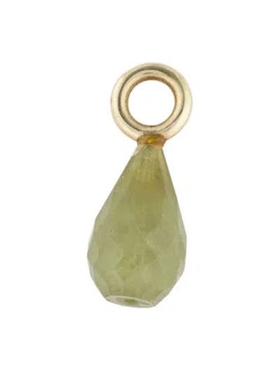 Pre-owned Charm 14k Tsavorite Garnet  In Multi