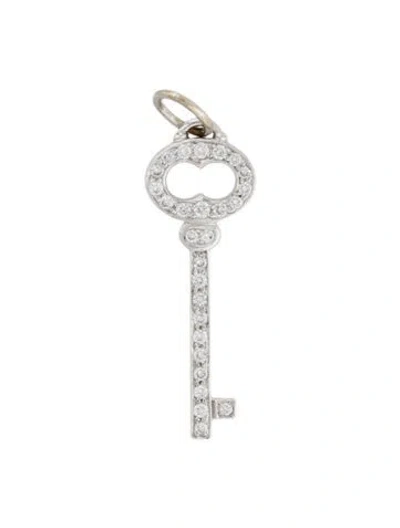 Pre-owned Charm 18k Diamond Key  In Multi