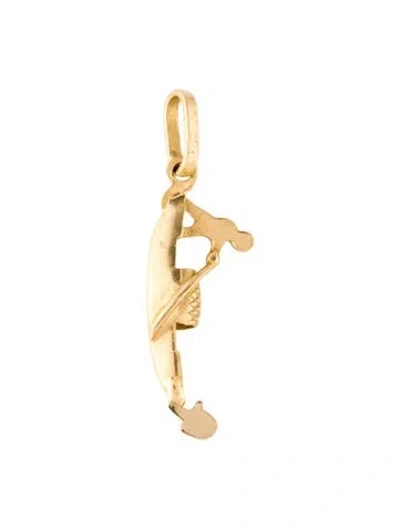 Pre-owned Charm 18k Gondola  In Multi
