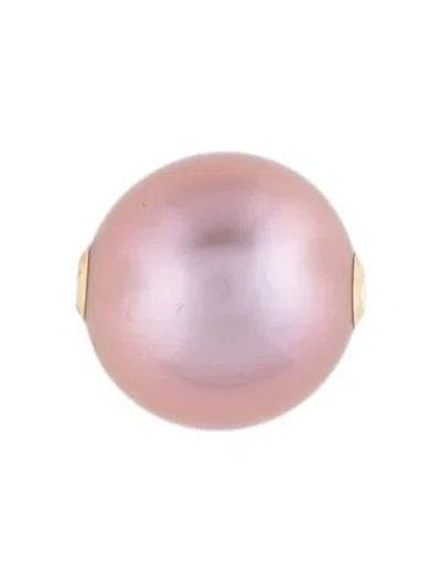 Pre-owned Charm 18k Pearl Bead , 0.5" In Multi