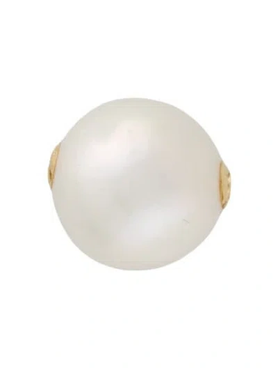 Pre-owned Charm 18k Pearl Bead , 0.5" In Multi