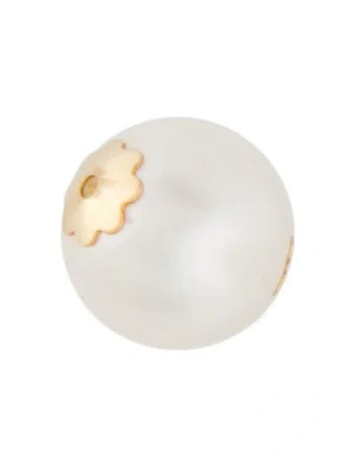 Pre-owned Charm 18k Pearl Bead  In Multi