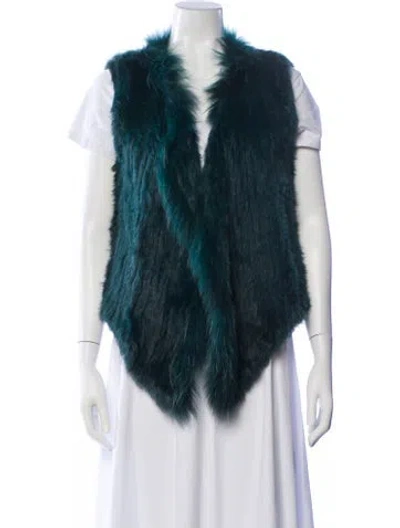 Pre-owned Charm Furs New York Fur Jacket In Blue