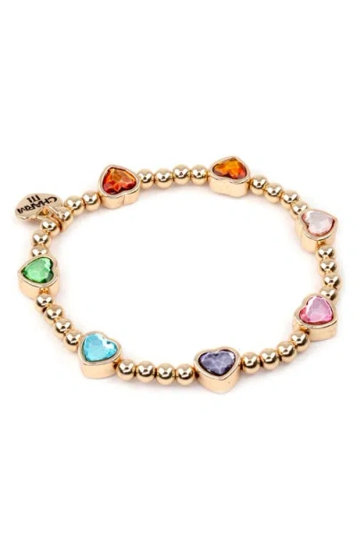 Charm It !® Kids' Sparkle Heart Beaded Stretch Bracelet