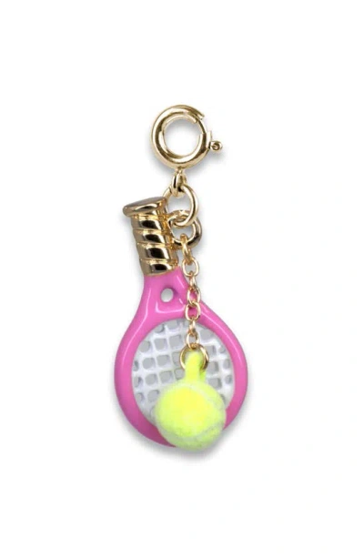 Charm It Kids' Tennis Racquet Charm In Pink